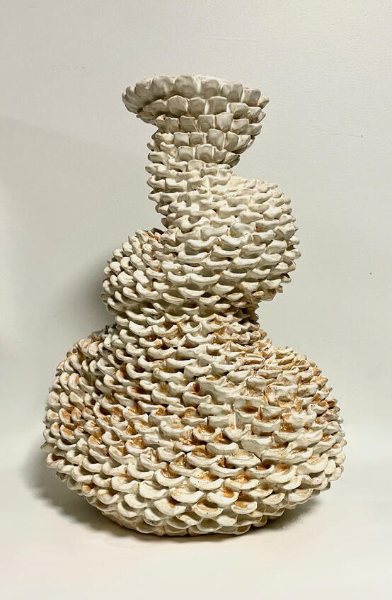 "Goldfinch" 2022, Glazed Stoneware