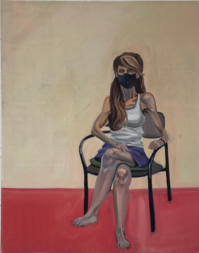 "Figure Study" 2022, Oil Painting